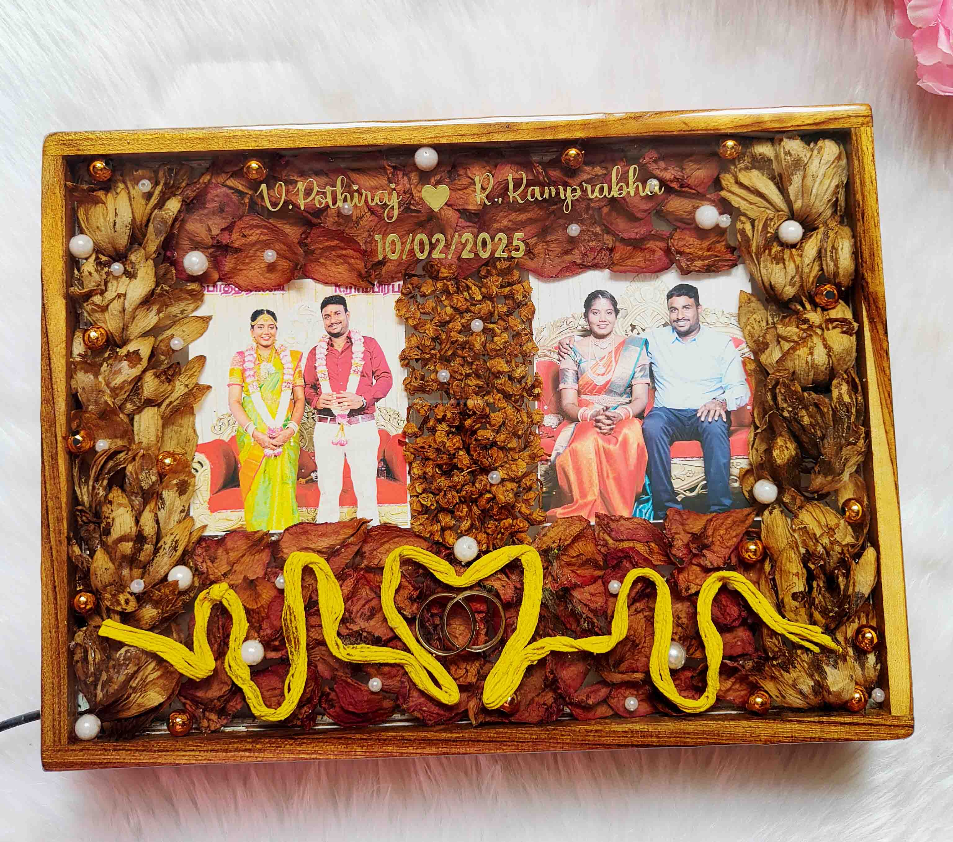 Real Garland Preserved in Resin