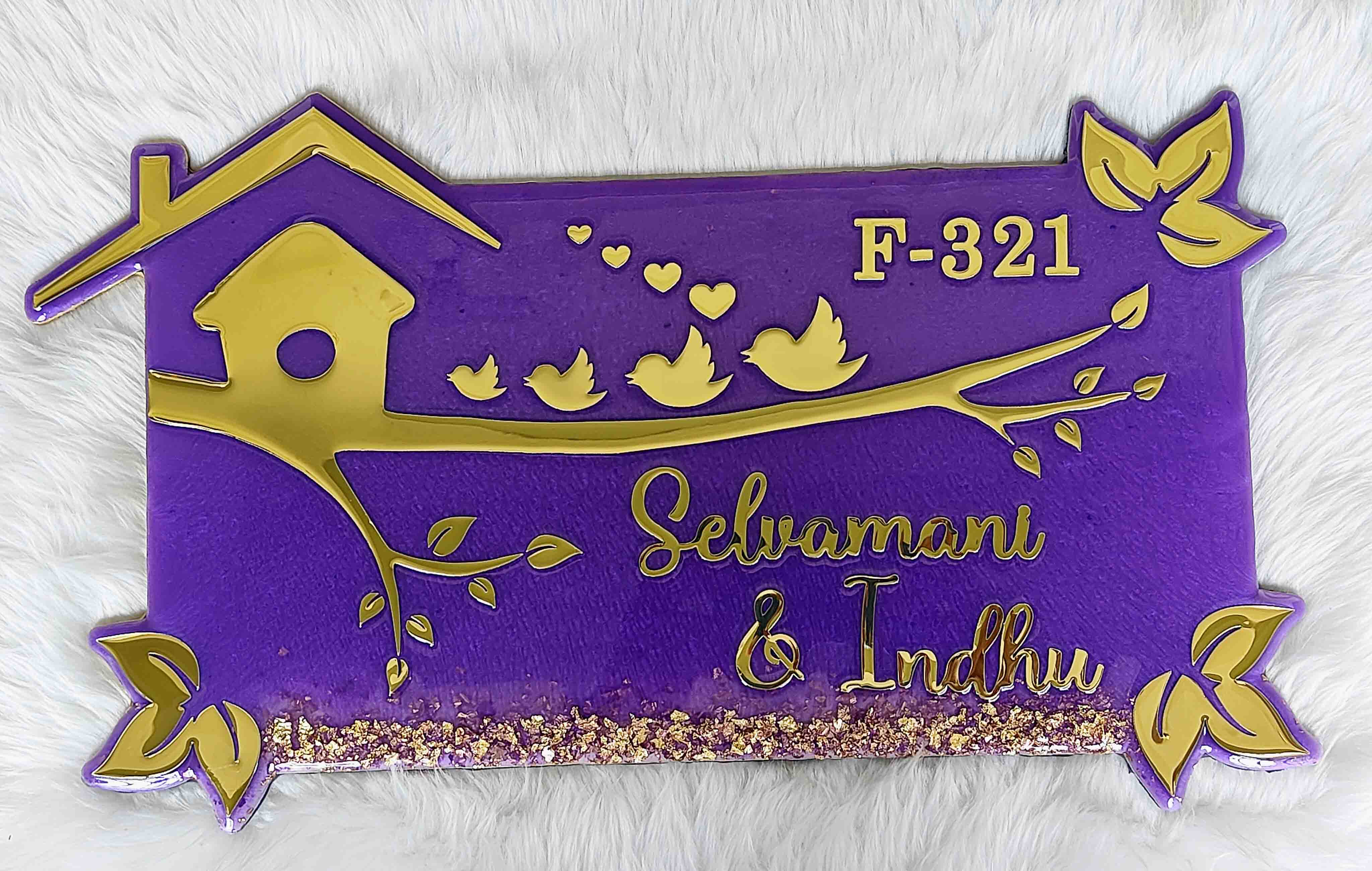 Custom Resin Home Name Board
