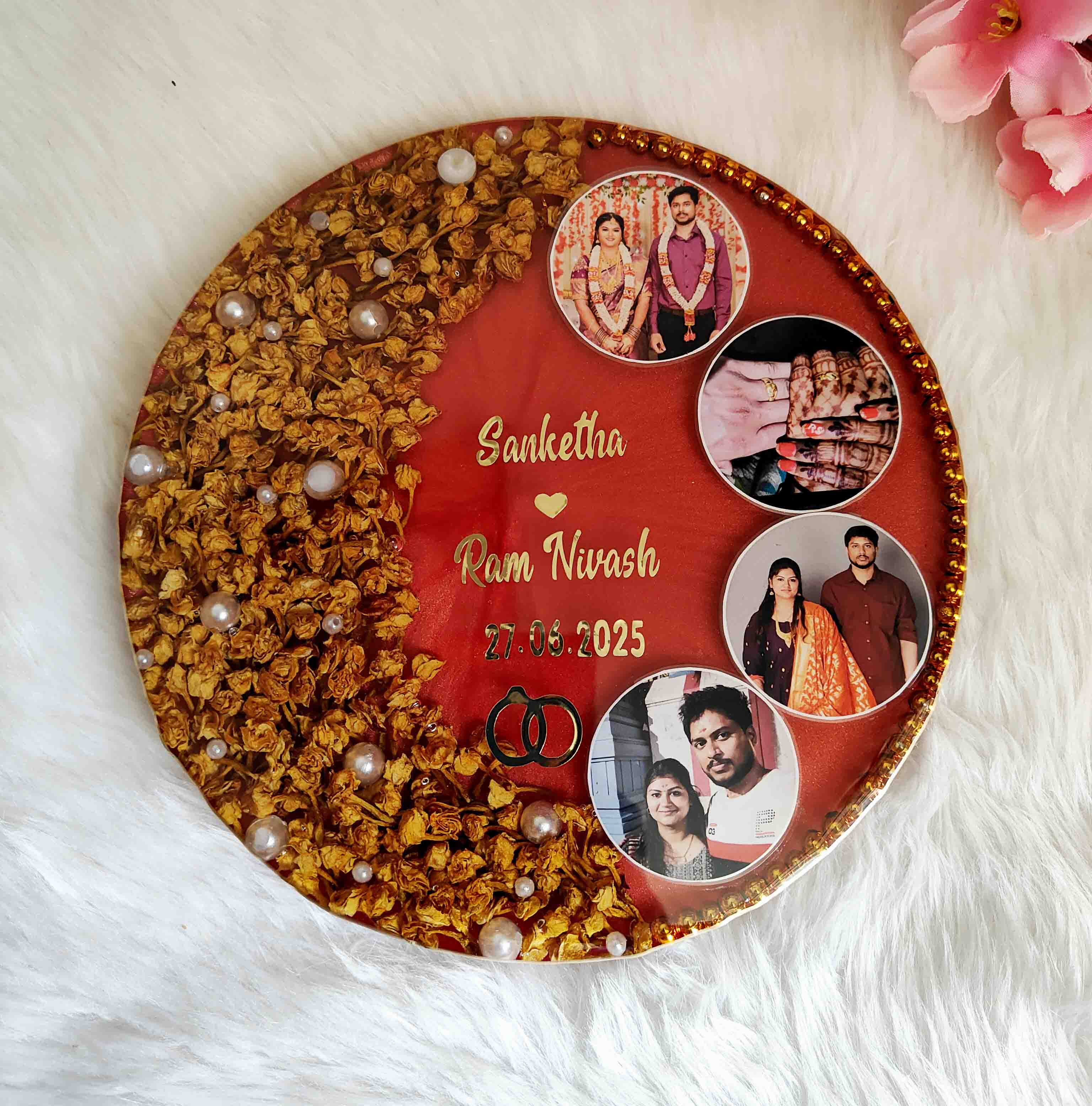 Varmala Frame with Names & Date