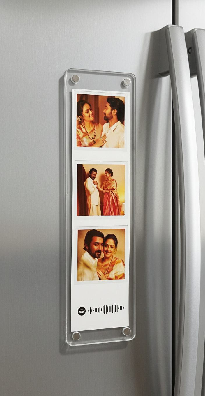 Polaroid Photo Fridge Magnet | Personalized Keepsake Gift | Custom Handmade Memory Magnet