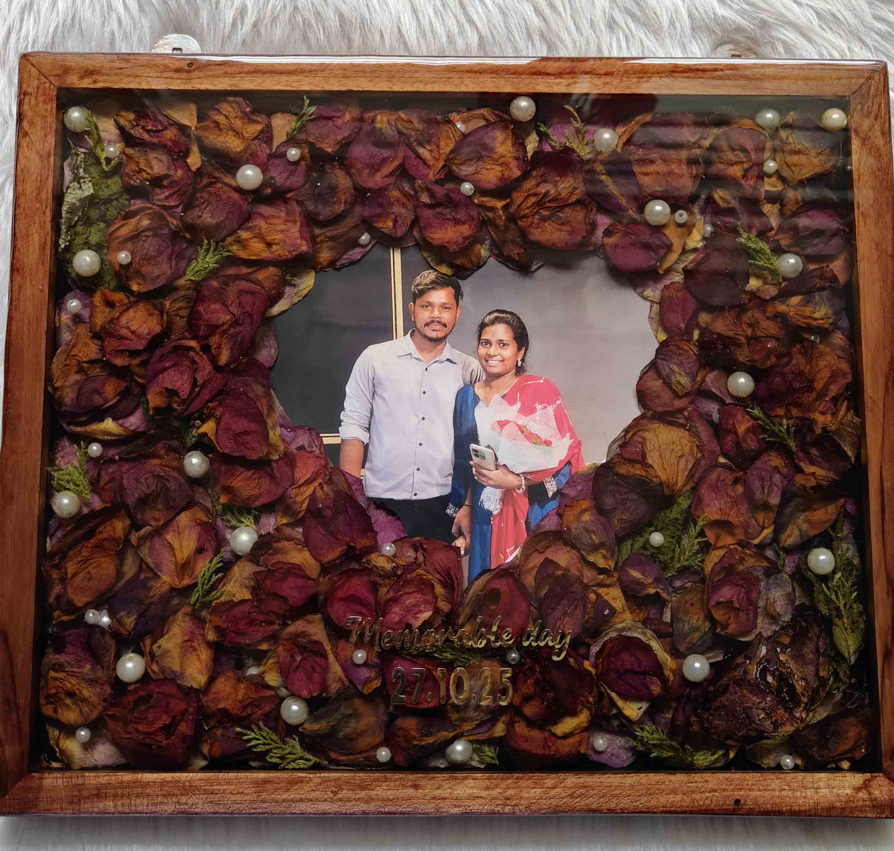 Handcrafted Resin Frame for Romantic Memories