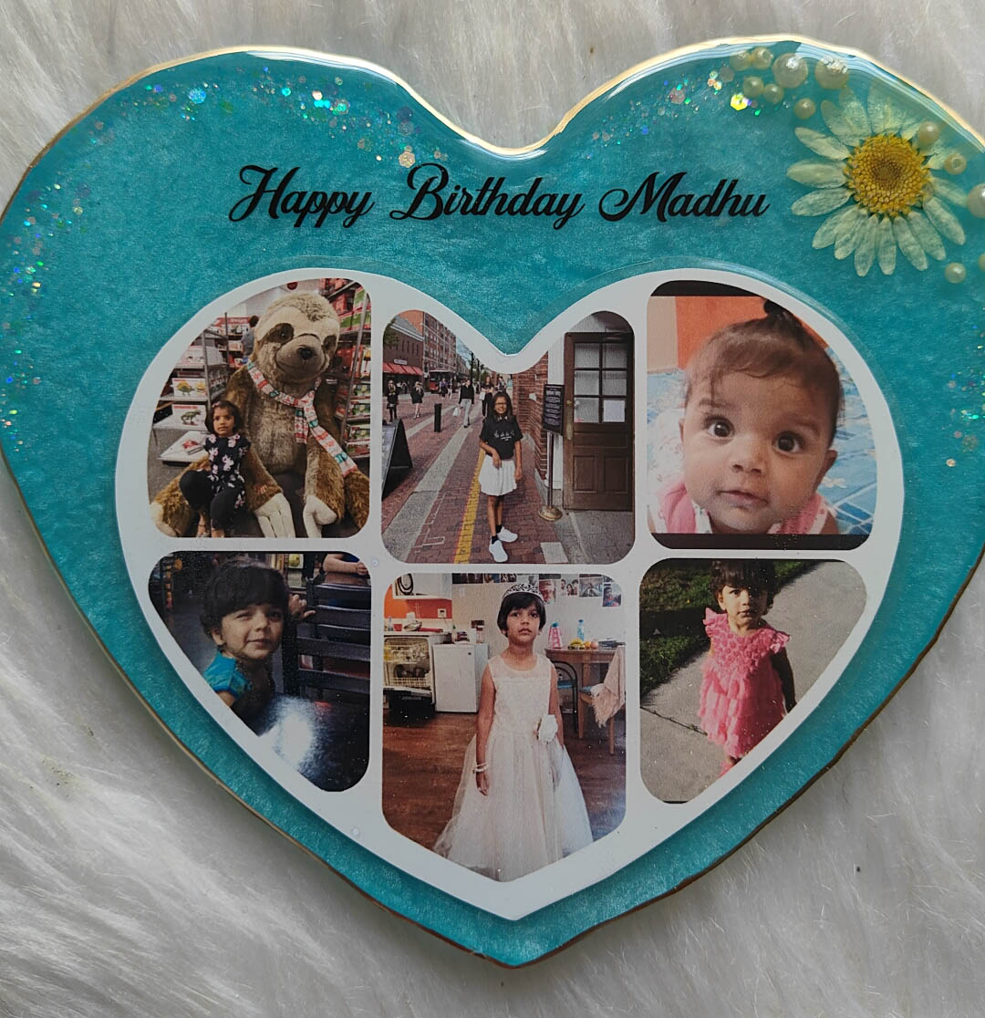 Personalized Resin Birthday Frame – Custom Date & Name