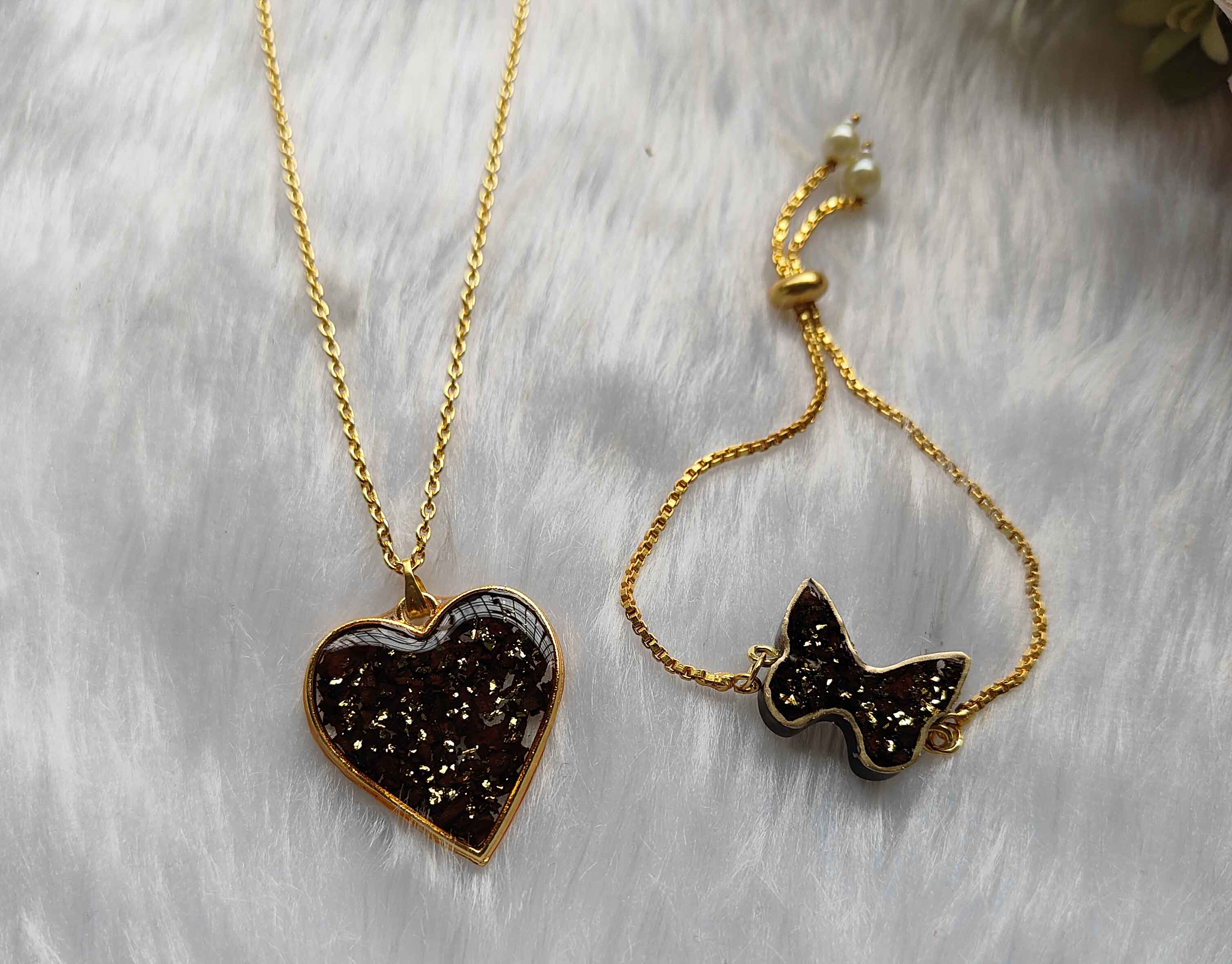 Real Flower Resin bracelet