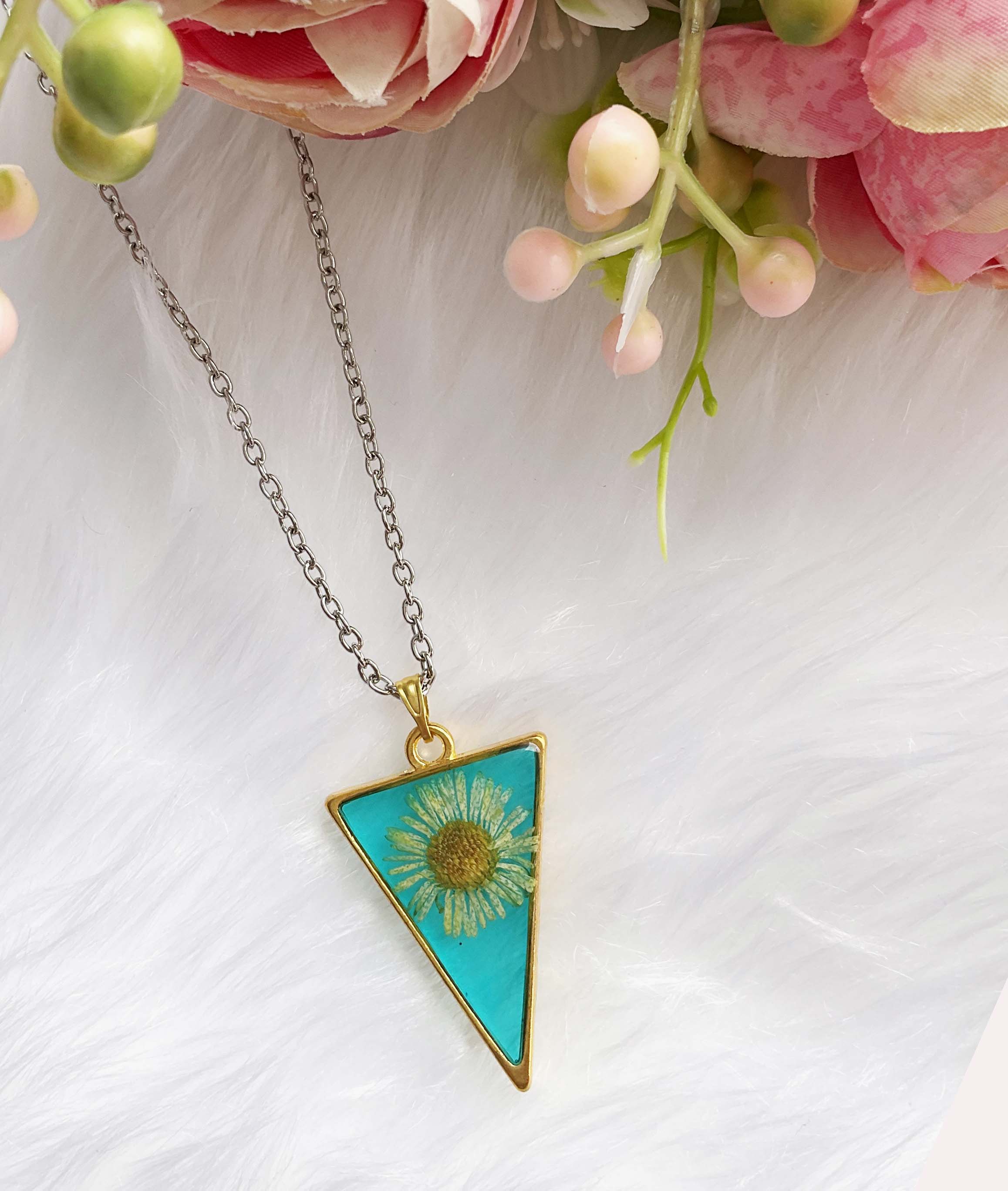 Resin Flower Pendant