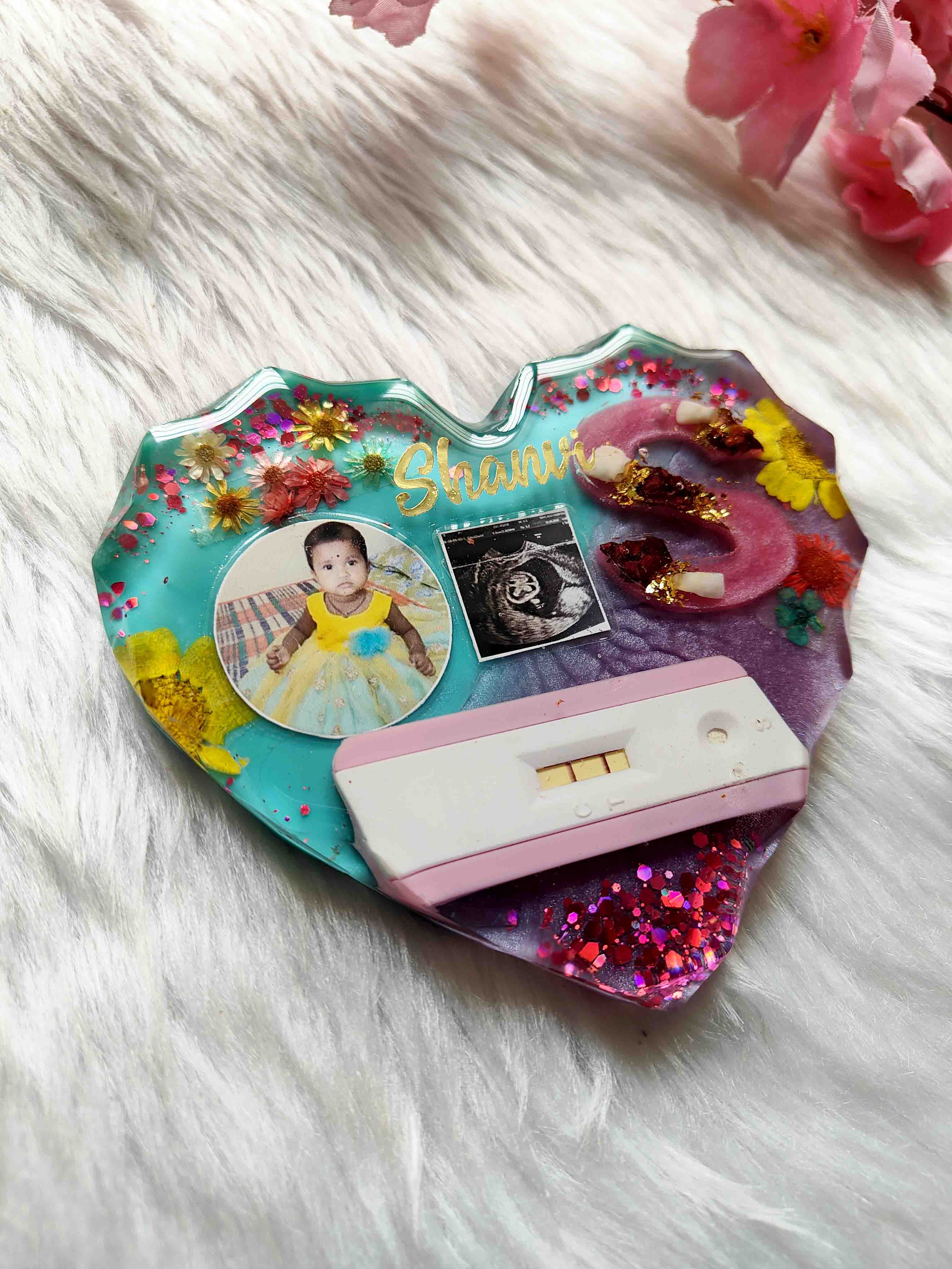 Personalized Baby Resin Keepsake Frame