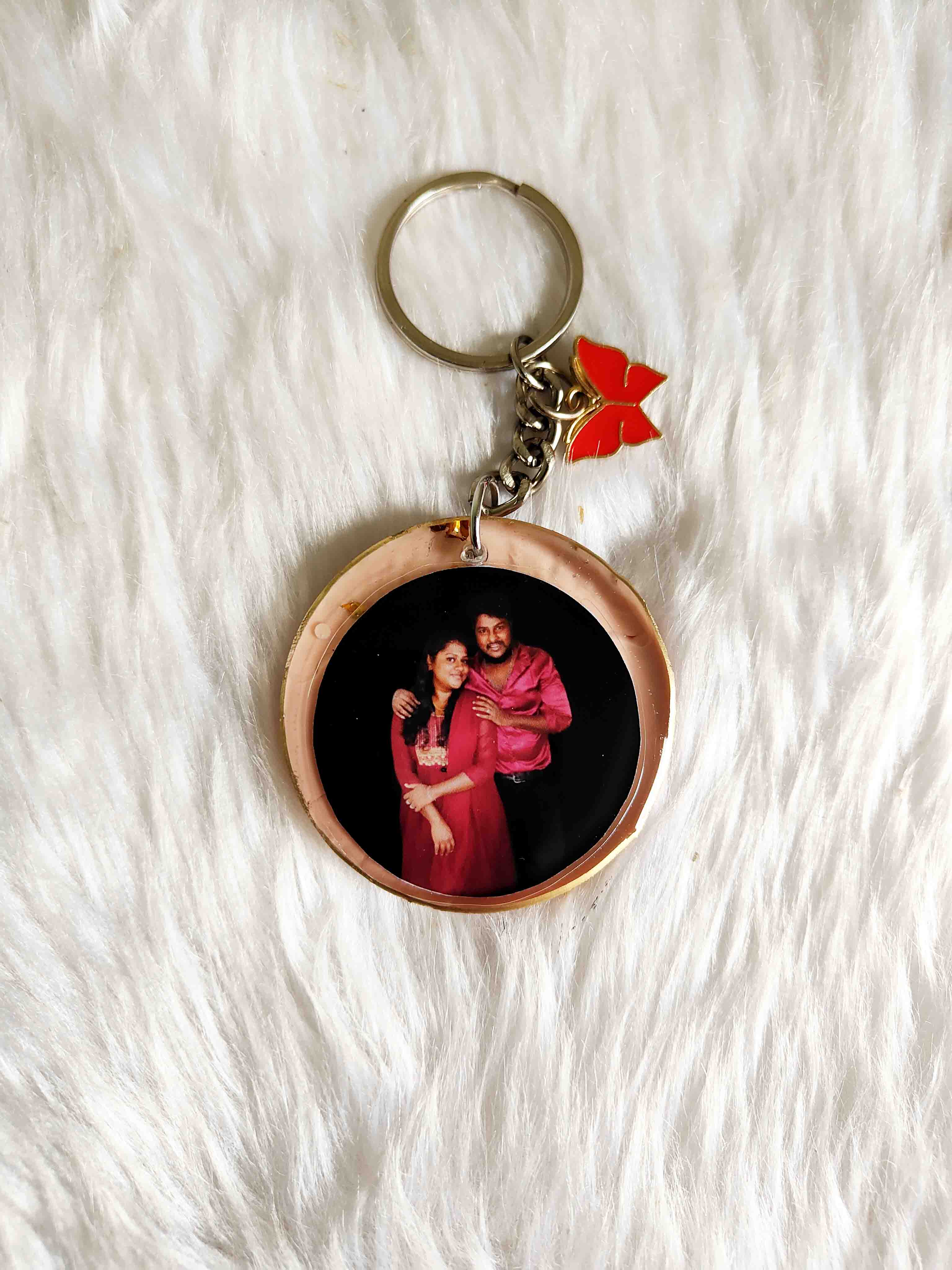 Personalized Resin Keychain – Custom Name Gift